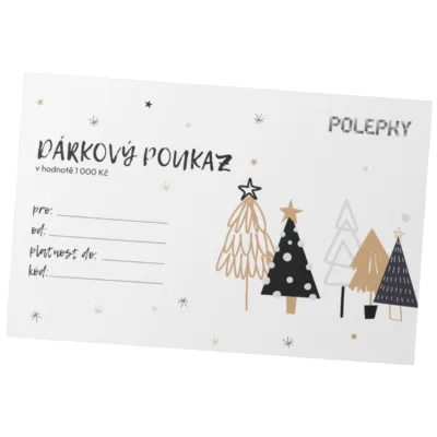 Dárkový poukaz v hodnotě 1 000 Kč