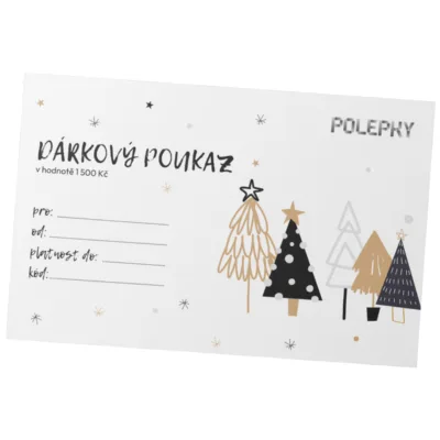 Dárkový poukaz v hodnotě 1 500 Kč