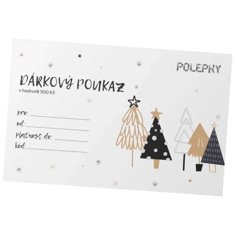 Dárkový poukaz v hodnotě 500 Kč