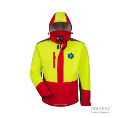 Softshellová bunda HiVis - Zdravotnická